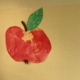 Ein gebastelter Apfel